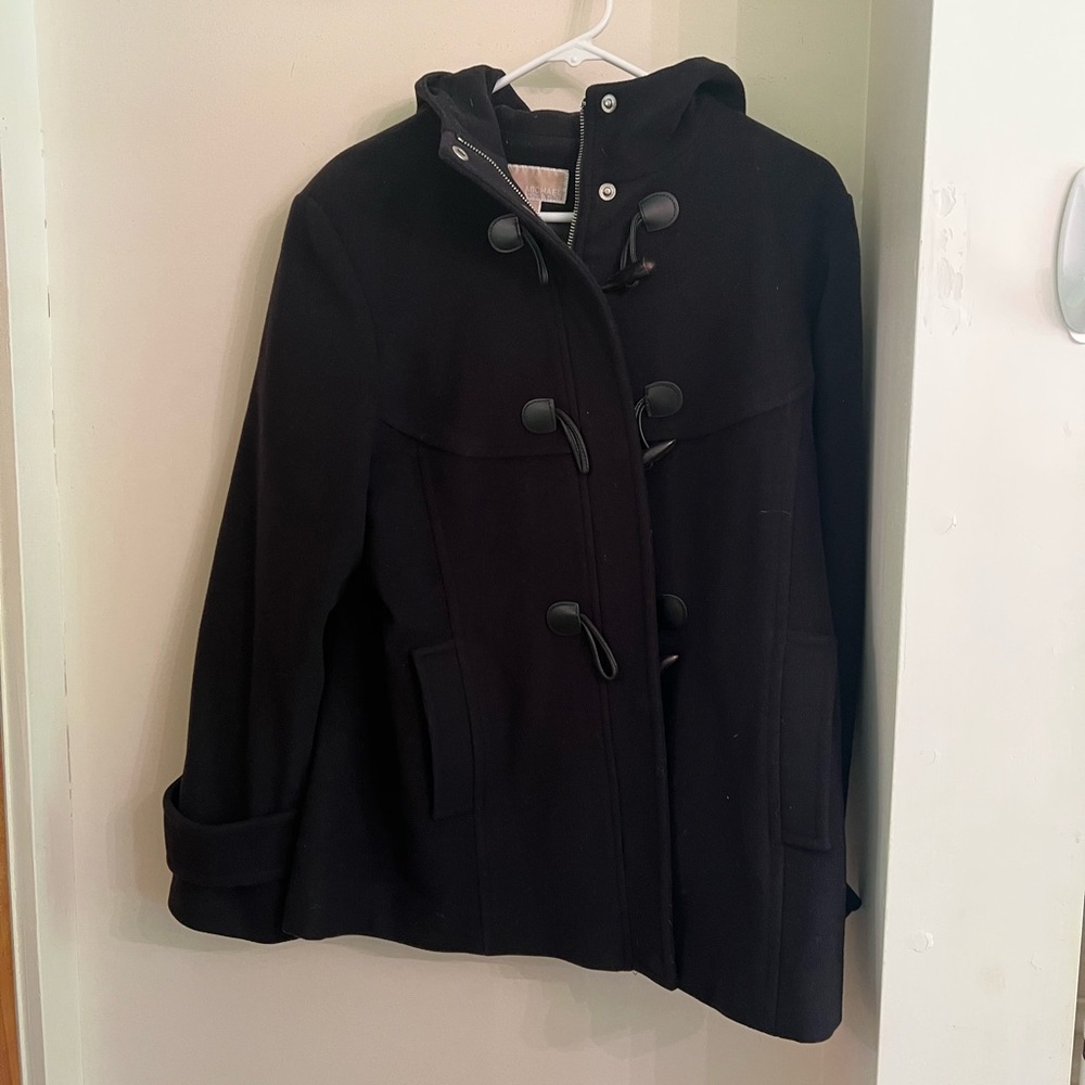 Michael Michael Kors Black Womens Hooded Jakcet
